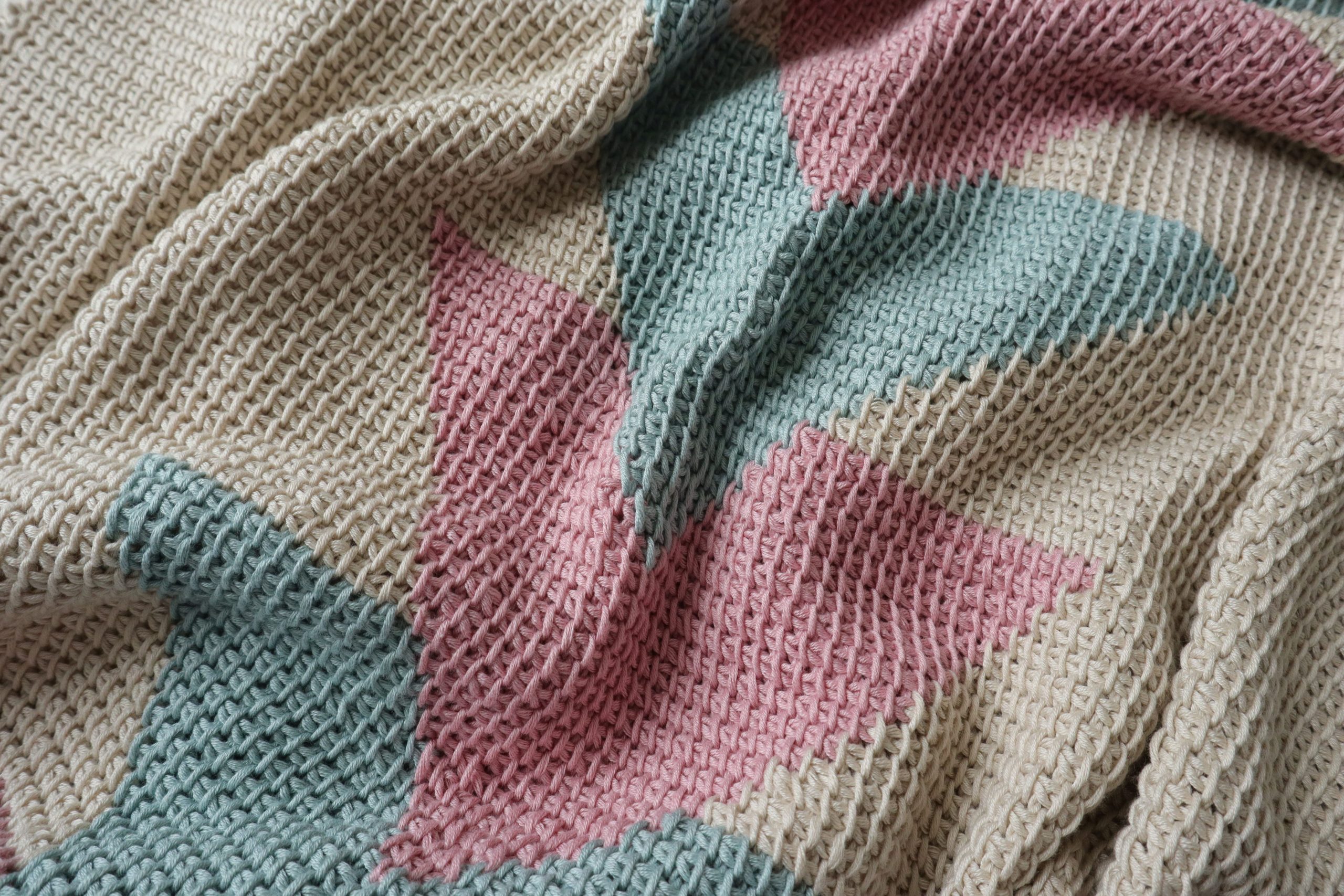 Tunisian Crochet Throw Honey Peaks Throw Exquisite Crochet Uk