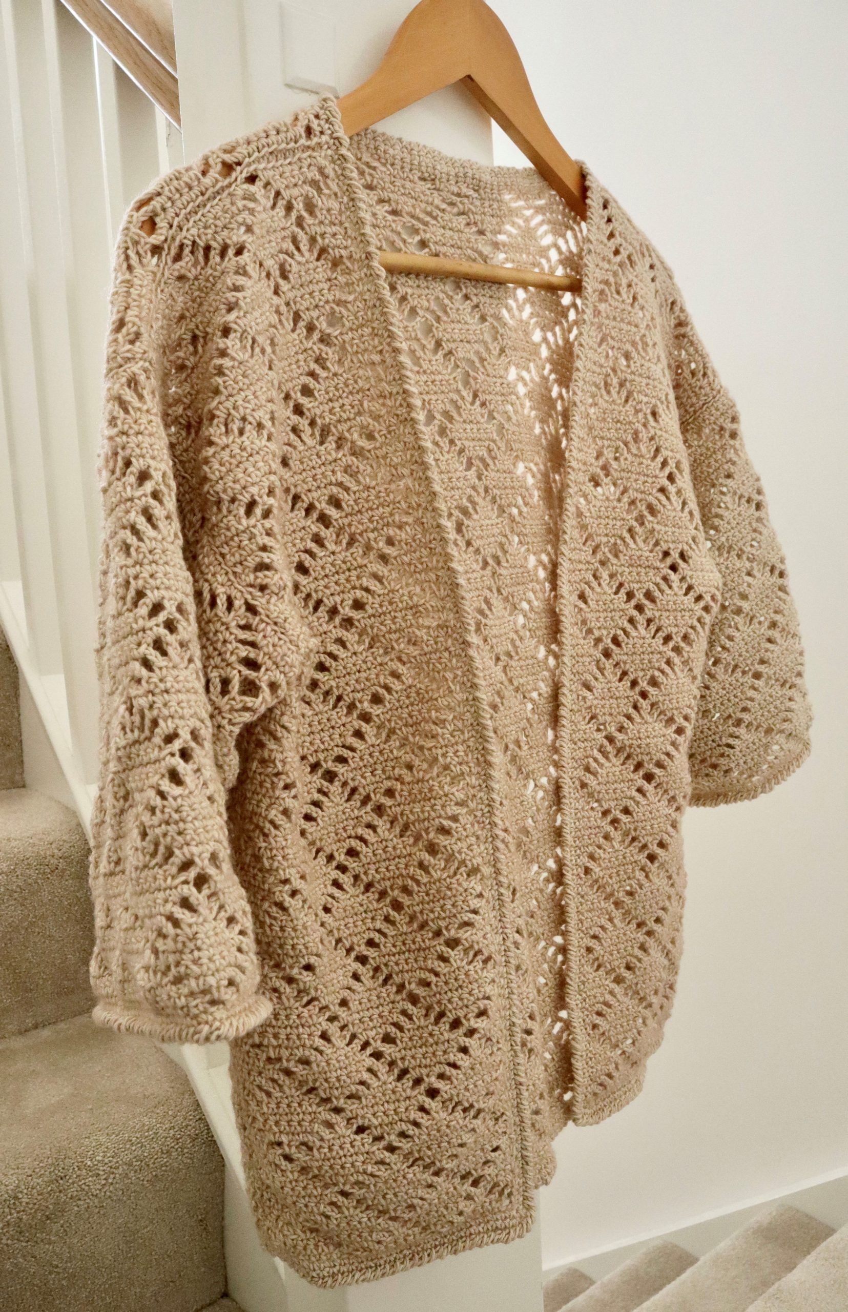 Summer's End Short Sleeve Cardigan Crochet Pattern